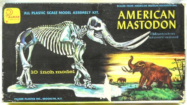 Palmer American Mastadon Skeleton, 110-100 plastic model kit